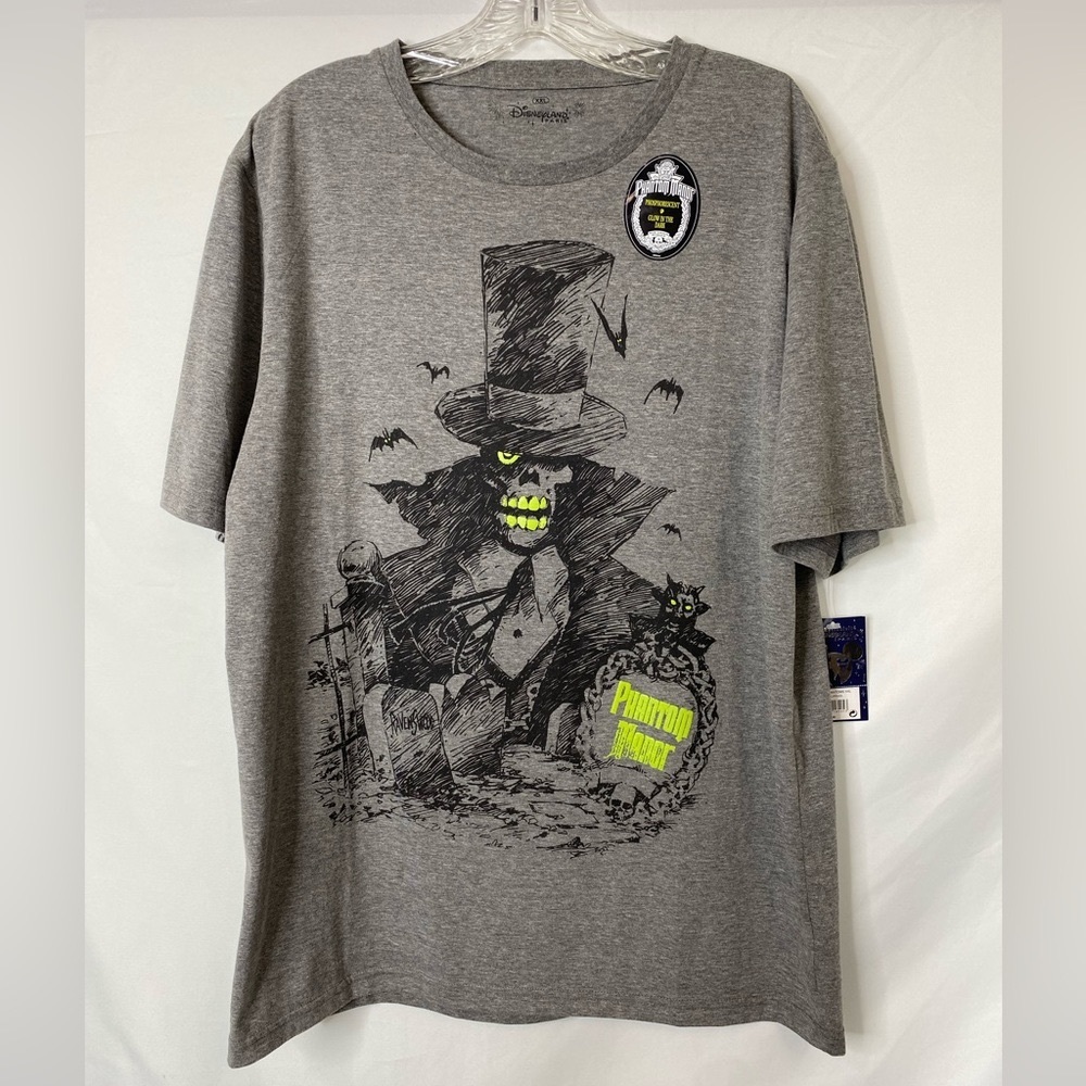 Glow In Dark Phantom Manor Tee from Disneyland Paris NWT